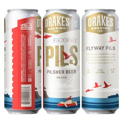 Drake's Brewing Flyway Pilsner Single 19.2oz Can