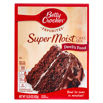 Betty Crocker Super Moist Devil's Food Cake Mix 15.25oz
