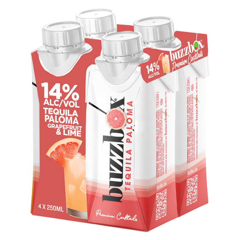 Buzzbox Tequila Paloma 4pk 250ml