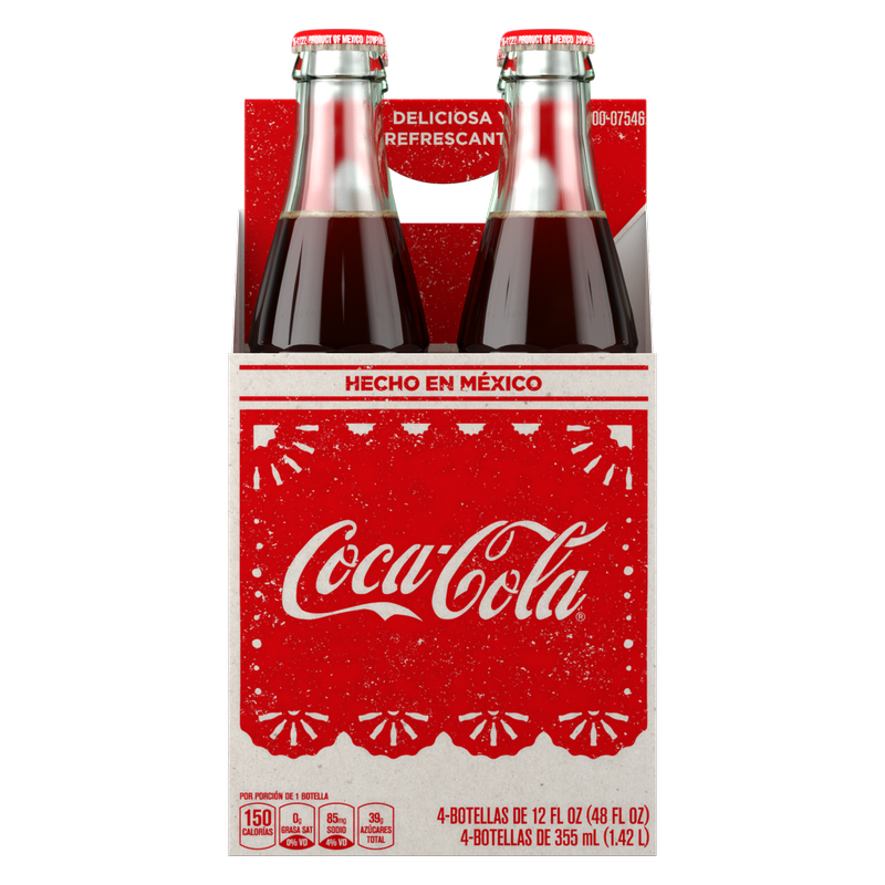 Mexican Coca-Cola 4pk 12oz Btl- XL