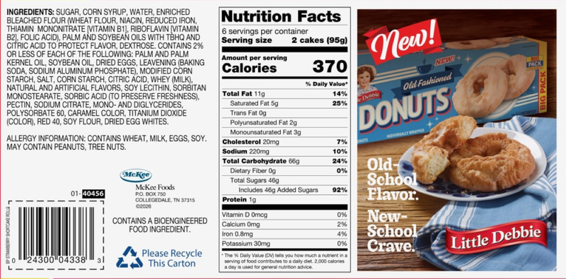 Little Debbie Strawberry Shortcake Rolls, 3.4oz