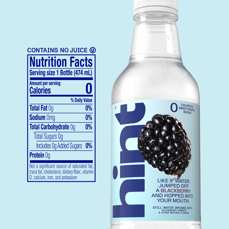 Hint Blackberry Water 16oz Btl