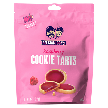 Belgian Boys Raspberry Cookie Tarts 4.4oz