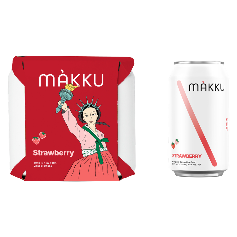 Makku Strawberry 4pk 12oz Can