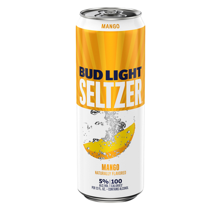 Bud Light Hard Seltzer Mango 25oz Can 5% ABV
