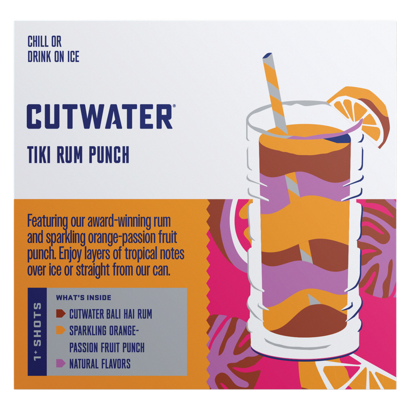 Cutwater Tiki Rum Punch 4pk 200ml