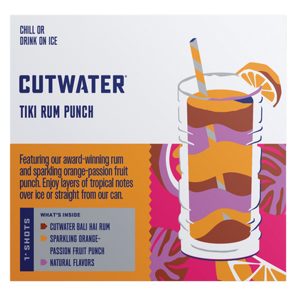 Cutwater Tiki Rum Punch 4pk 200ml