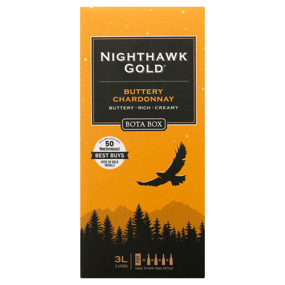 Bota Box Nighthawk Gold Buttery Chardonnay 3 L Box