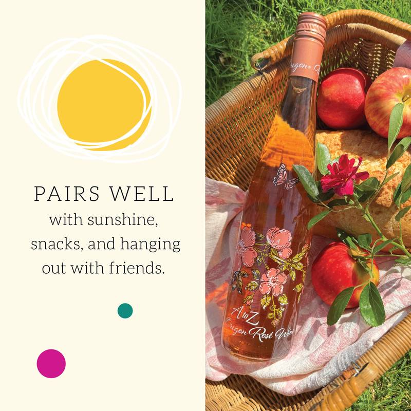 A to Z Wineworks Oregon Rosé Wine, 750 mL Bottle