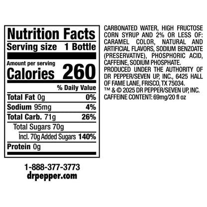 Dr Pepper Cherry 20oz Btl