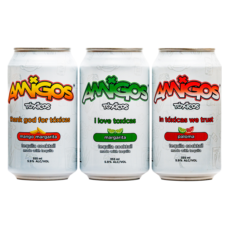 Amigos Toxicos Tequila Cocktail Variety Pack 6pk 355ml Can