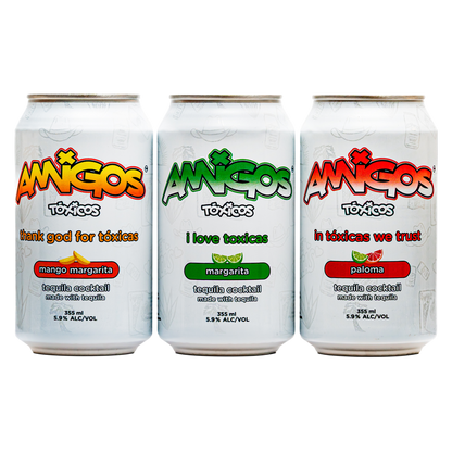 Amigos Toxicos Tequila Cocktail Variety Pack 6pk 355ml Can