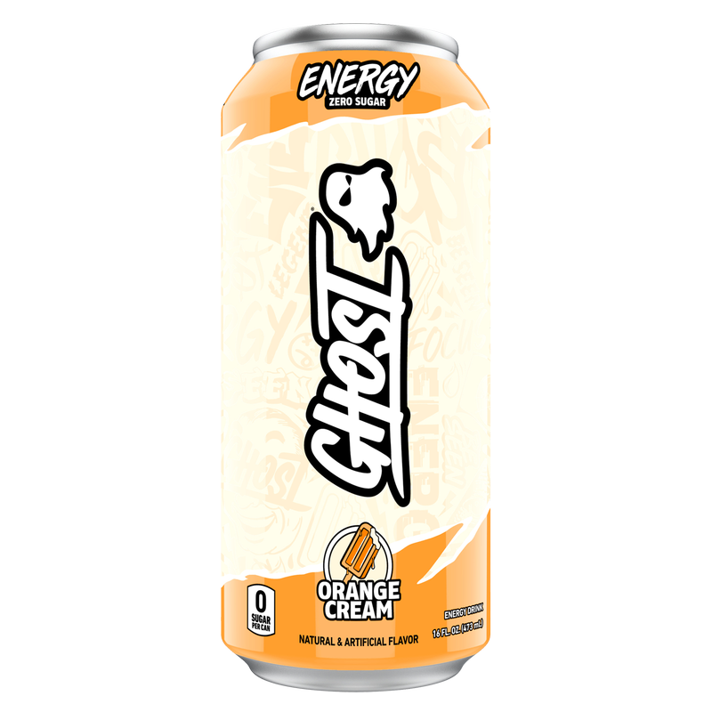 GHOST Energy Zero Sugar Orange Cream 16oz Can