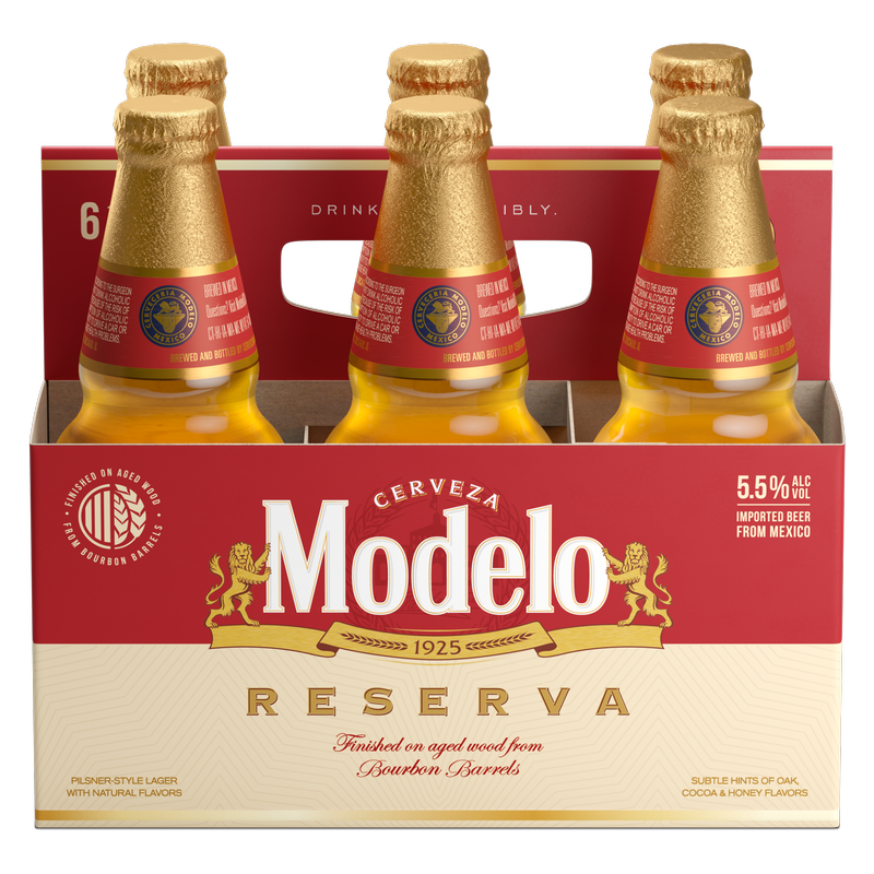Modelo Reserva Bourbon Barrel-Aged Lager 6pk 12oz Btl - BevMo! – BevMo!