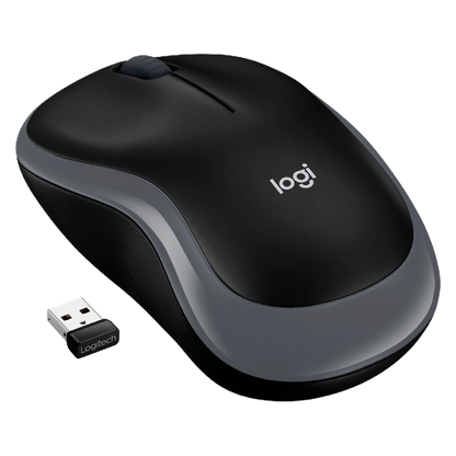 Logitech M185 Black Wireless Computer Mouse