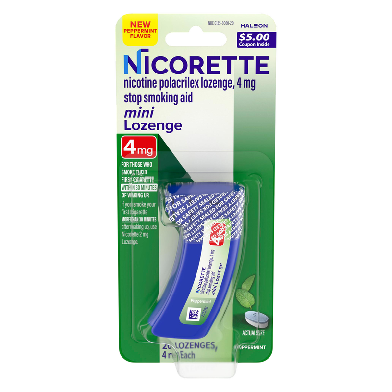 Nicorette Mini Lozenge 4mg 20ct (Mint)