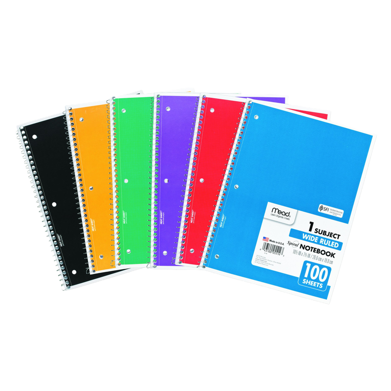Mead Spiral Notebook, College Rule
