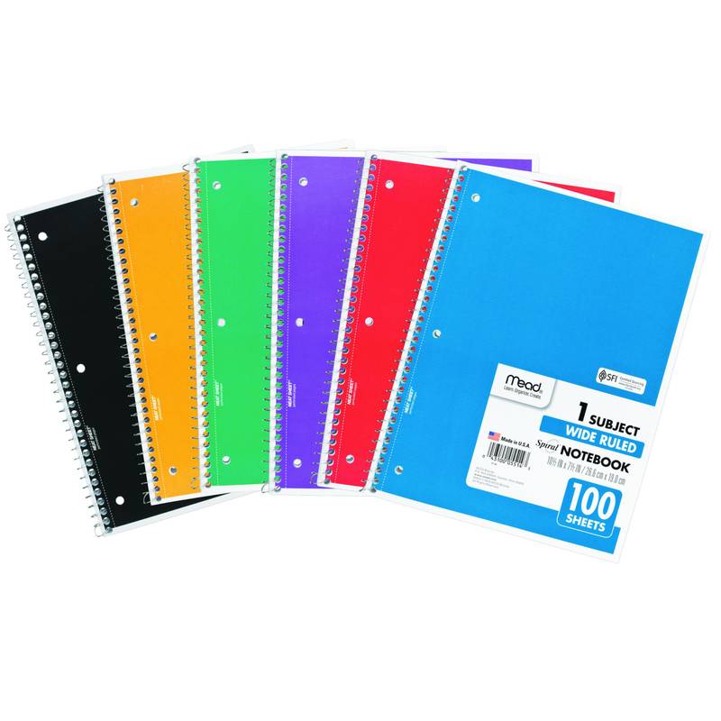 Mead Spiral Notebook, College Rule