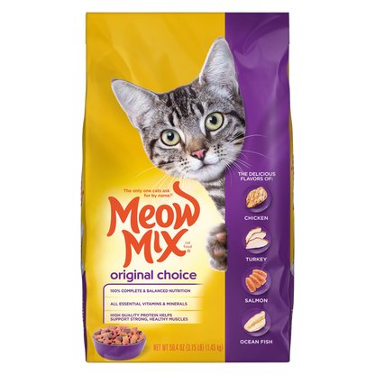 Meow Mix Original Choice Dry Cat Food 3.15lbs