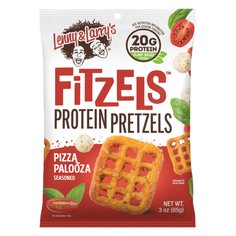 Lenny & Larry’s Pizza Palooza Fitzels Protein Pretzels, 3oz