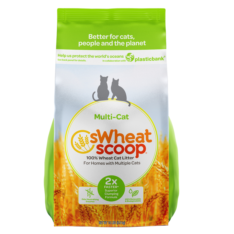 SwheatScoop Multi Cat Natural Cat Litter 15lb