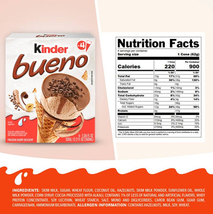 Kinder Bueno Cones, 4ct