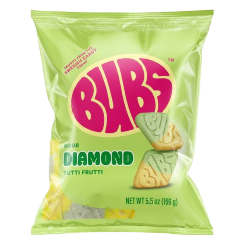 Bubs Sour Diamond Tutti Frutti, 5.5 oz
