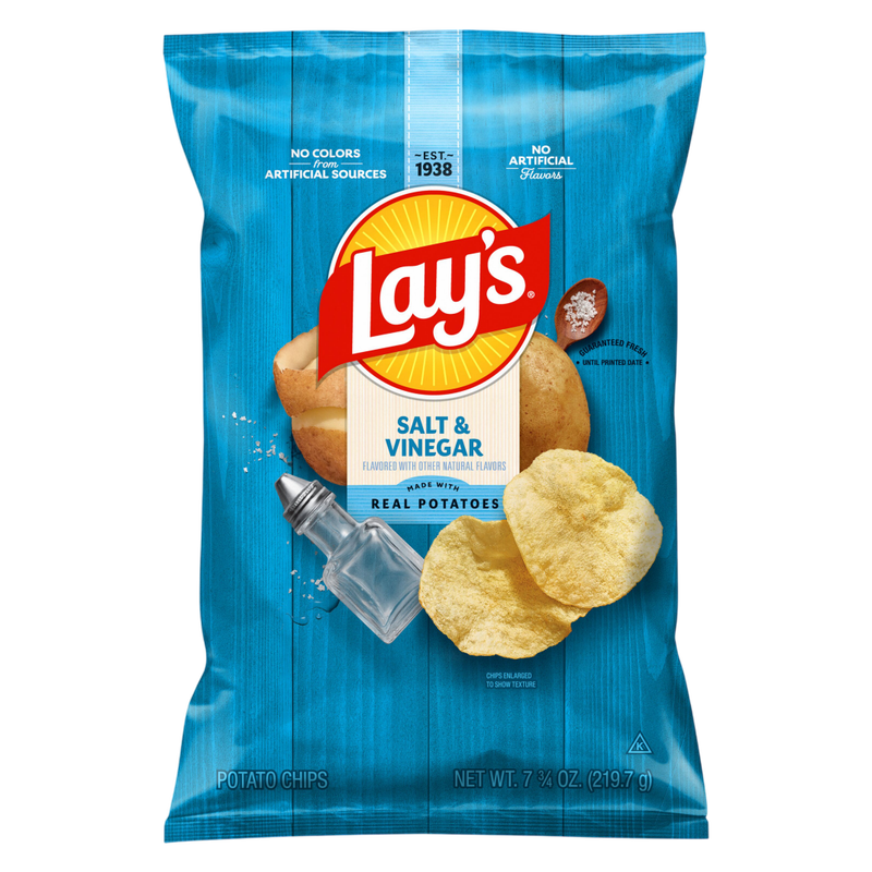 Lay's Salt & Vinegar Potato Chips 7.75oz