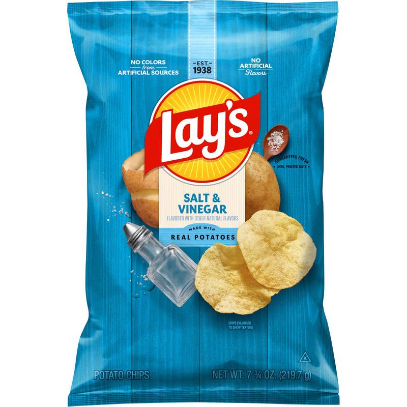 Lay's Salt & Vinegar Potato Chips 7.75oz