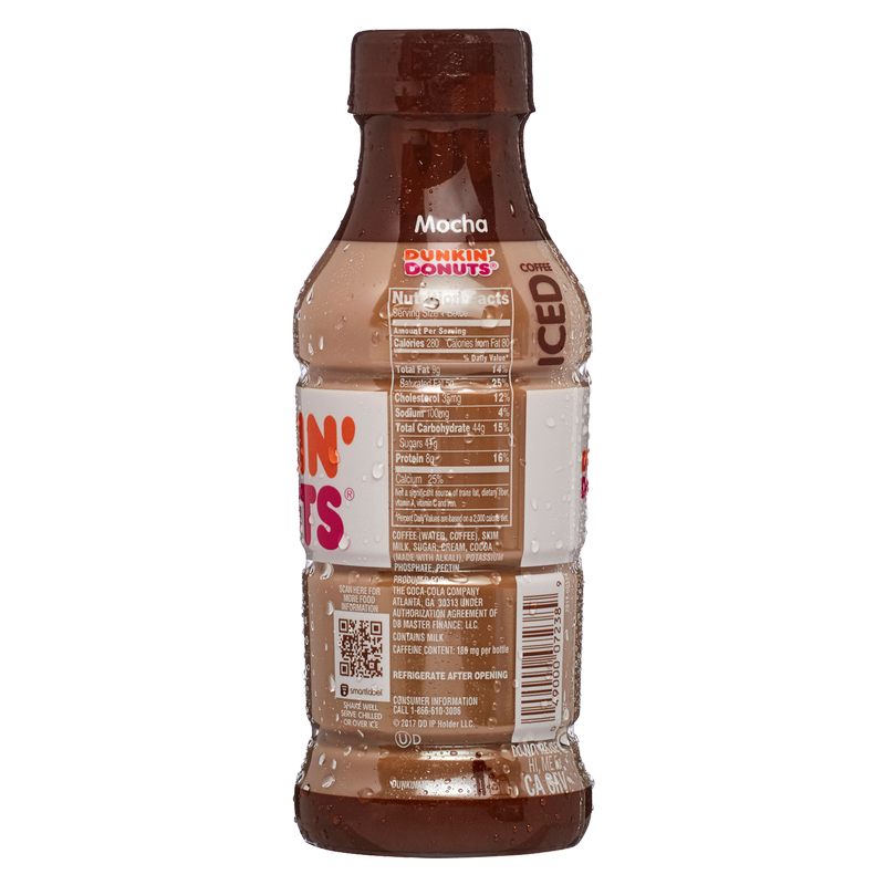 Dunkin' Mocha Iced Coffee 13.7oz Btl