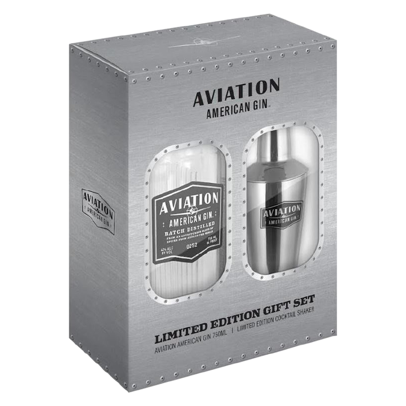 Aviation American Gin Gift Set 750ml (84 Proof)