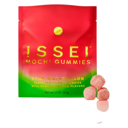 Issei Sour Watermelon Mochi Gummies, 1.76 oz