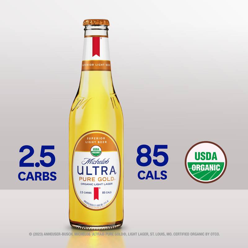 Michelob Ultra Pure Gold Single 12oz Btl 4.2% ABV