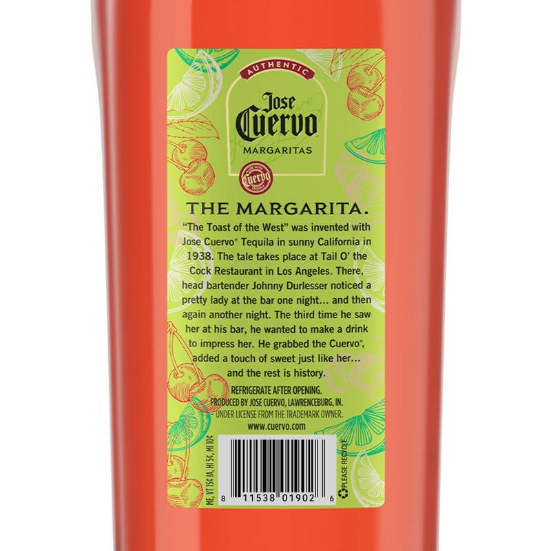 Jose Cuervo Authentic Margarita Cherry Limeade Ready to Drink Cocktail 1.75L 9.95% ABV