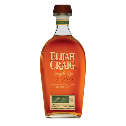 Elijah Craig Straight Rye Whiskey 94Pf 750ml
