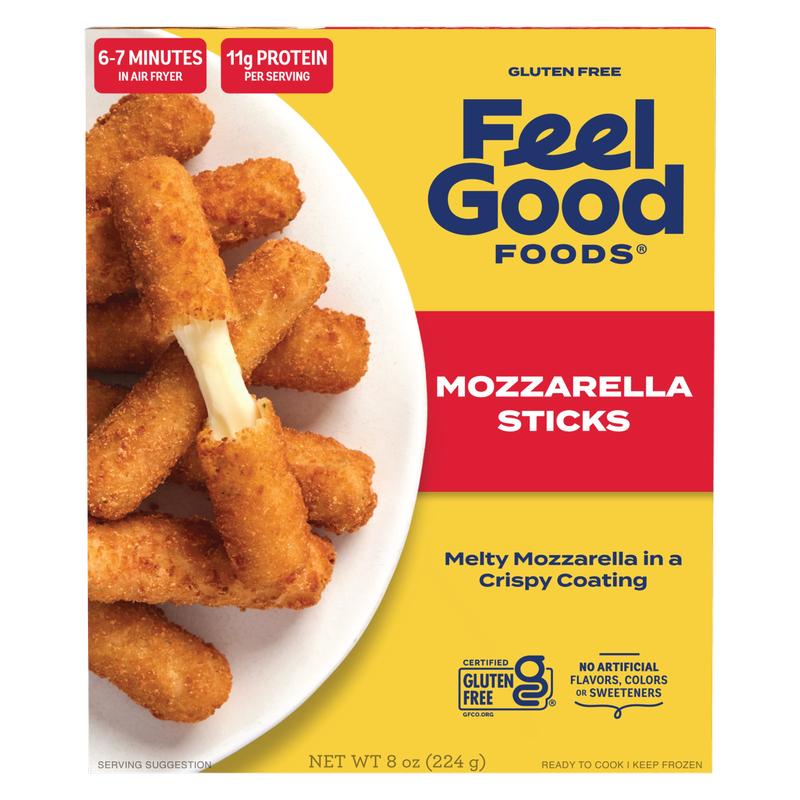 Feel Good Foods Gluten Free Mozzarella Sticks 8oz
