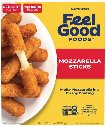 Feel Good Foods Gluten Free Mozzarella Sticks 8oz