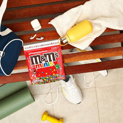 M&M's Minis Peanut Butter Candy Resealable Bag, 15 oz