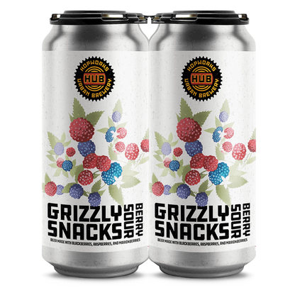 Hopworks Urban Brewery Grizzly Snacks Berry Sour 4pk 16oz Can