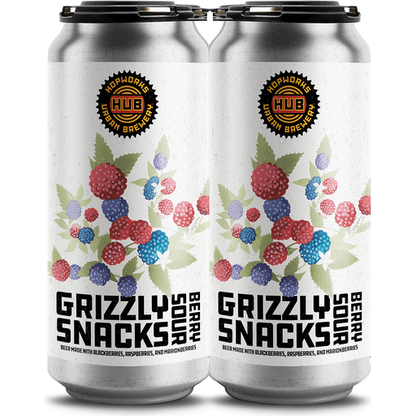 Hopworks Urban Brewery Grizzly Snacks Berry Sour 4pk 16oz Can