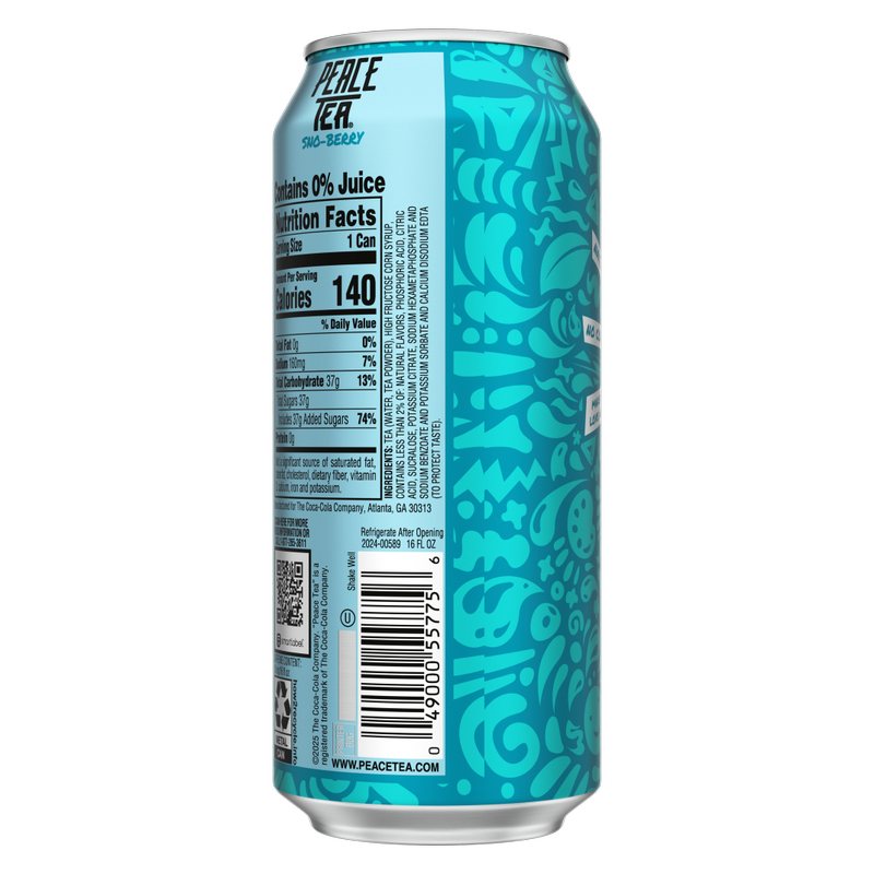 Peace Tea Sno-Berry 16oz Can