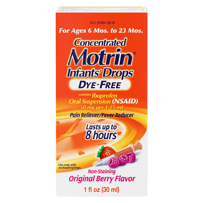 Infant Motrin Concentrated Liquid Medicine Drops, 1oz