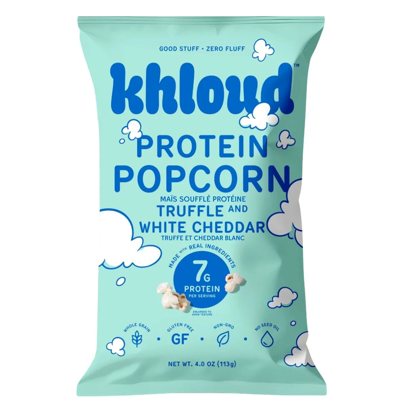 Khloud Truffle and White Cheddar Protein Popcorn 4oz
