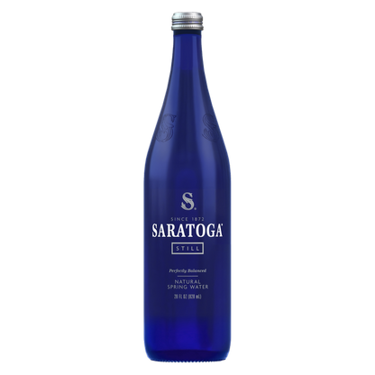 Saratoga Springs Still Spring Water 28oz Glass Bottle