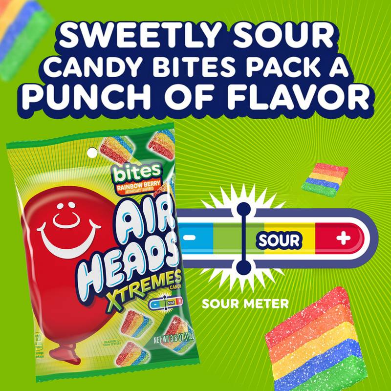 Airheads Xtremes Rainbow Berry Bites 3.8oz