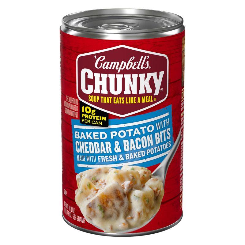 Campbell’s Baked Potato with Cheddar and Bacon Bits Chunky Soup, 18.8oz
