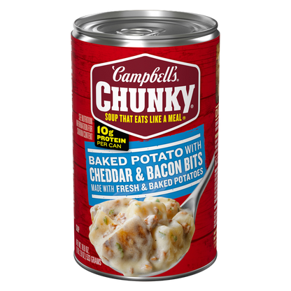 Campbell’s Baked Potato with Cheddar and Bacon Bits Chunky Soup, 18.8oz