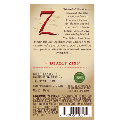 7 Deadly Zins 750ml