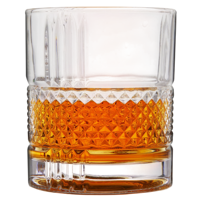 Viski Revolve Crystal Rocks Glass