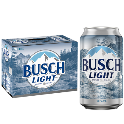 Busch Light 30pk 12oz Can 4.1% ABV